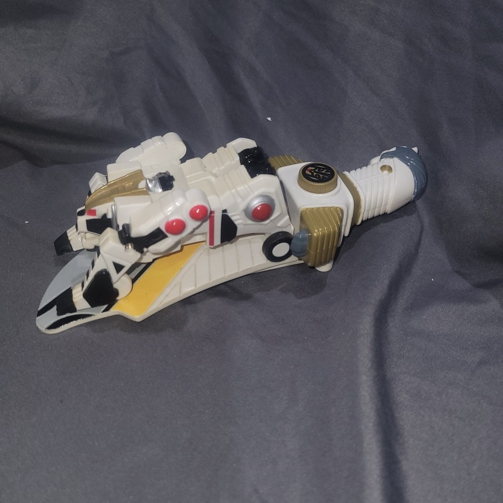VTG MMRP POWER RANGERS WHITE SABAN EMPIRE1994 SWORD LAUNCHER W/ TIGERZORD